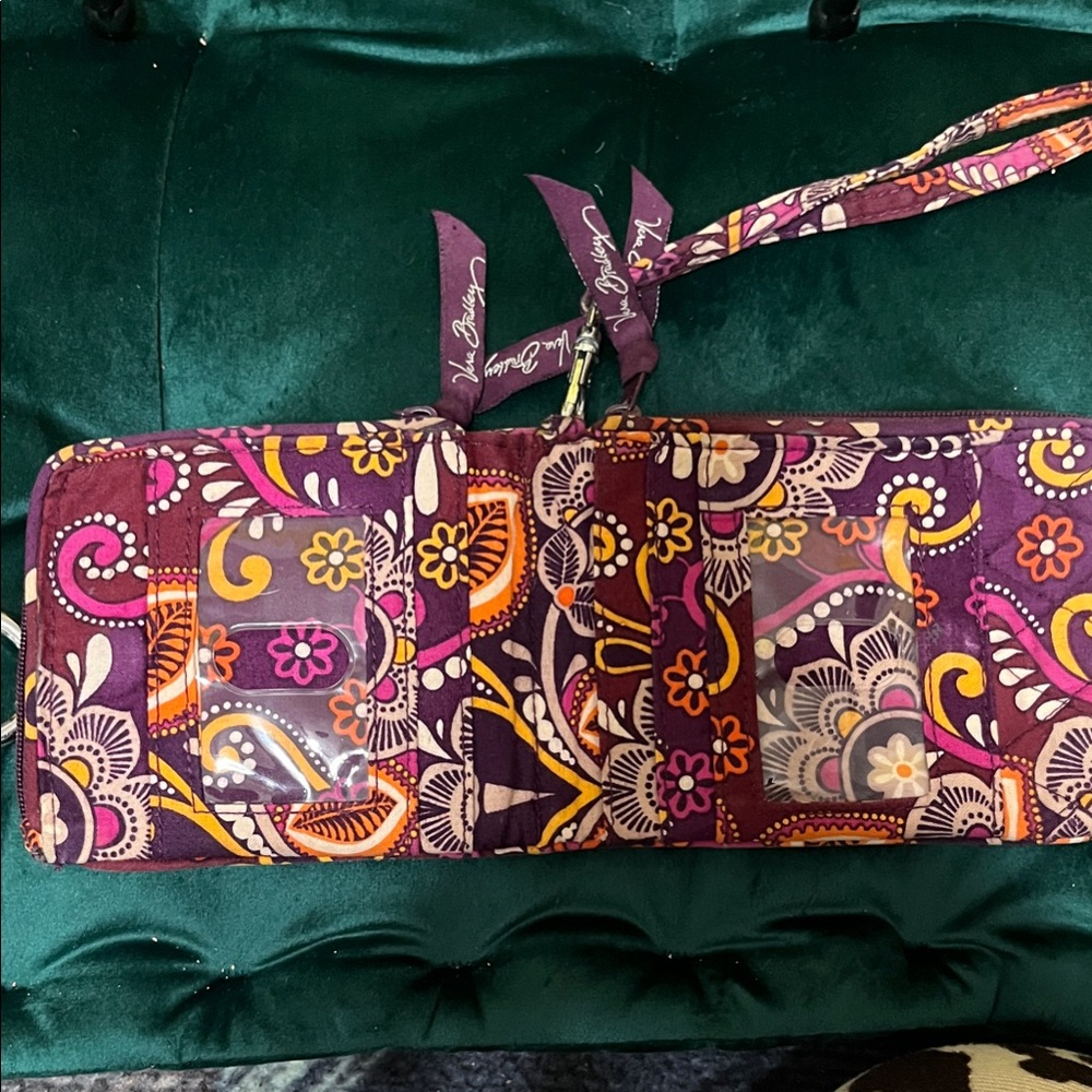 Vera Bradley Multicolor Floral Wallet-hand wrestle